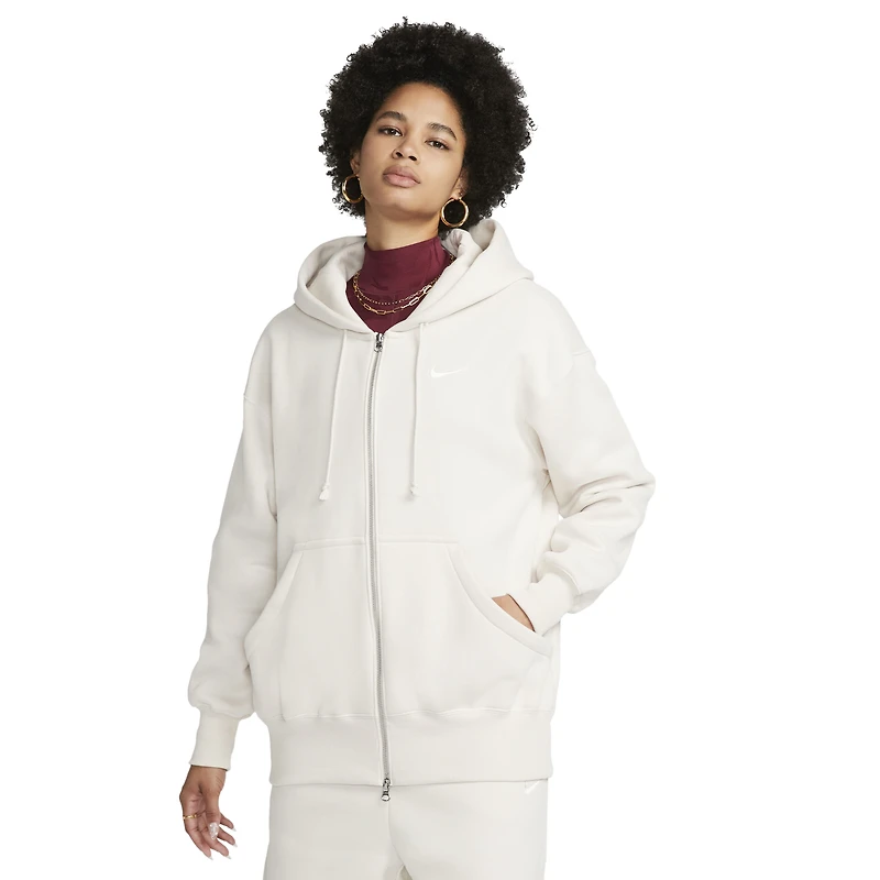 Nike Haut à manches longues en molleton avec glissière pleine longueur Phoenix - Pour femmes