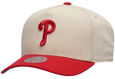 Mitchell & Ness Phillies Off White Pro Pinch Cap - Adult
