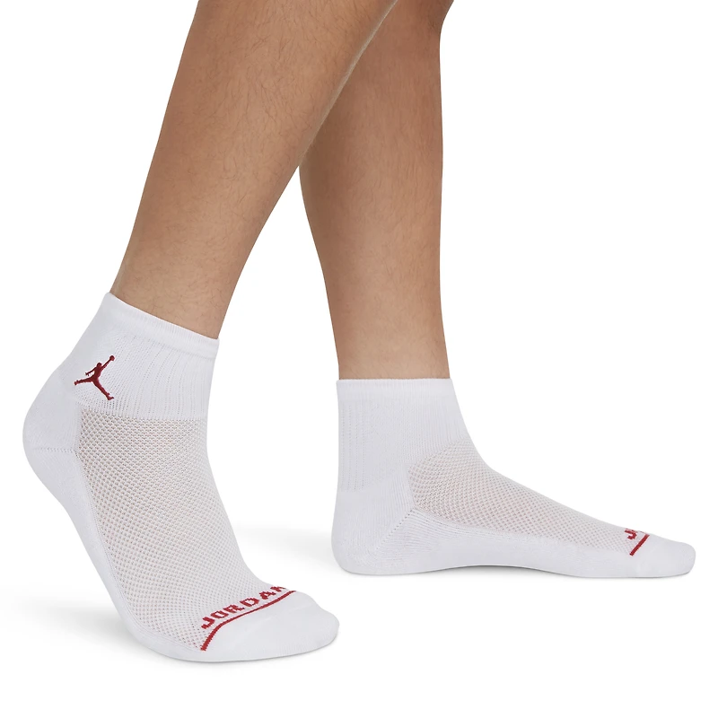 Jordan Boys Jordan Legend Ankle 6-Pack Socks - Boys' Grade School Black/Red/White Size M