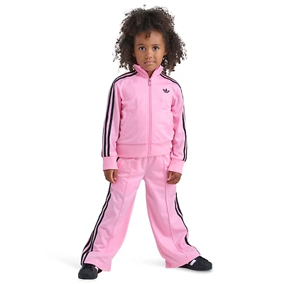 adidas Firebird Jacket Wide Leg Pants Set  - Girls' Toddler