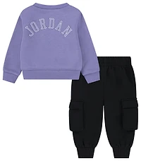 Jordan Blue Jean & Bling Pants Set  - Girls' Infant