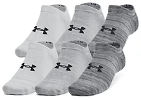 Under Armour Essential 6 Pack No Show Socks - Men's