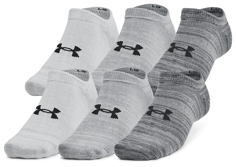 Under Armour Essential 6 Pack No Show Socks - Men's