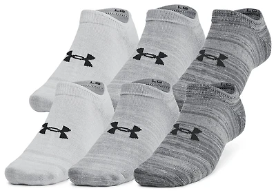 Under Armour Essential 6 Pack No Show Socks - Men's