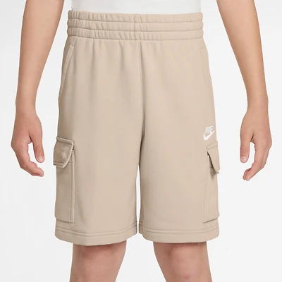 Nike Club French Terry LBR Cargo Shorts - Boys' Grade School