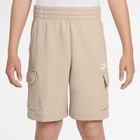 Nike Club French Terry LBR Cargo Shorts  - Boys' Grade School