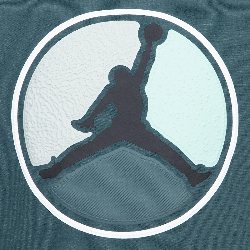 Jordan Boys Jordan Air Jordan Hbr Ring Short Sleeve T-Shirt - Boys' Preschool Black/Oxidized Green Size 6