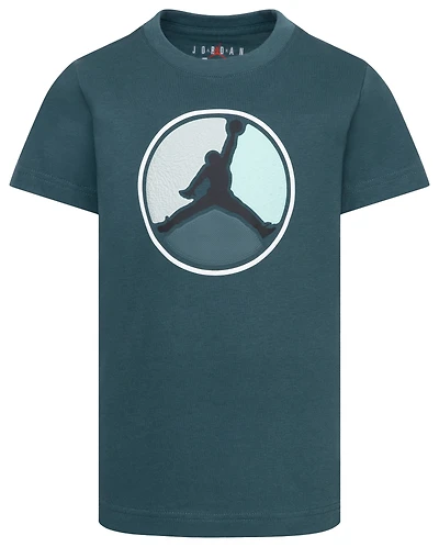 Jordan Boys Jordan Air Jordan Hbr Ring Short Sleeve T-Shirt - Boys' Preschool Black/Oxidized Green Size 6