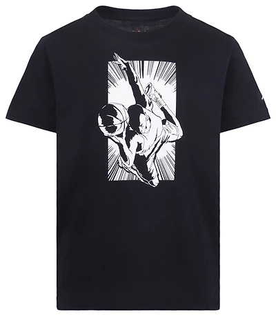 Jordan Boys Burst Short Sleeve T-Shirt - Boys' Preschool Black/White
