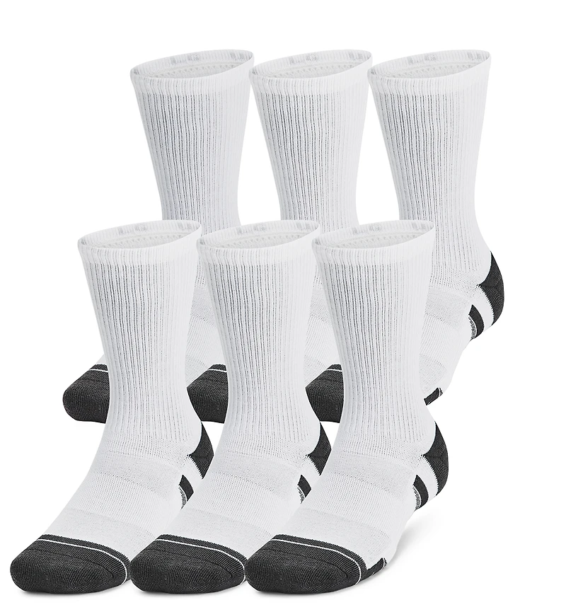 Under Armour Perf Tech 6 Pack Crew Socks - Men's