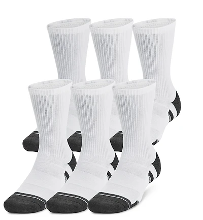 Under Armour Perf Tech 6 Pack Crew Socks - Men's