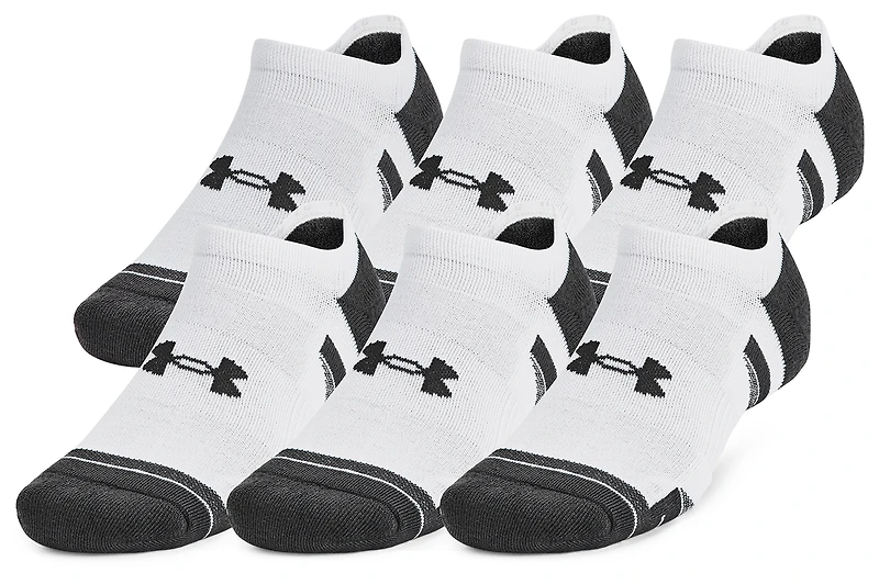 Under Armour Perf Tech 6 Pack No Show Socks - Men's