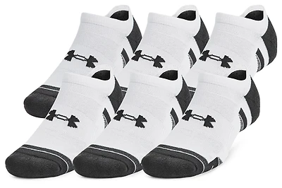 Under Armour Perf Tech 6 Pack No Show Socks - Men's