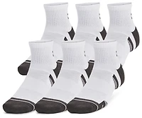 Under Armour Perf Tech 6 Pack Quarter Socks - Men's