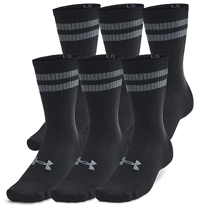 Under Armour Essential 6 Pack Crew Socks - Men's
