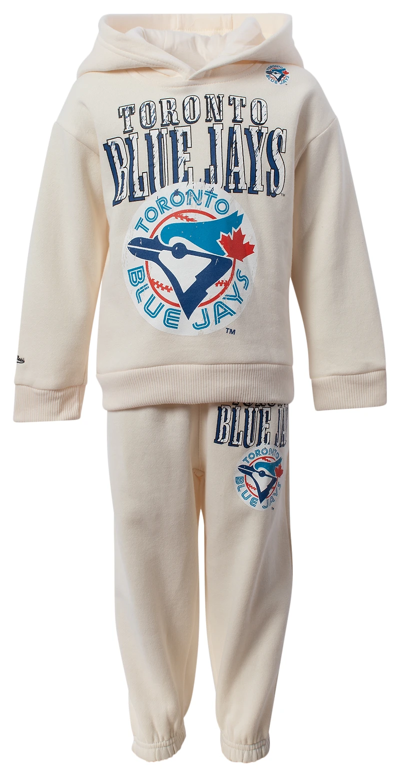 Mitchell & Ness Blue Jays Hangtime Oversized Hooded Fleece  - Boys' Toddler