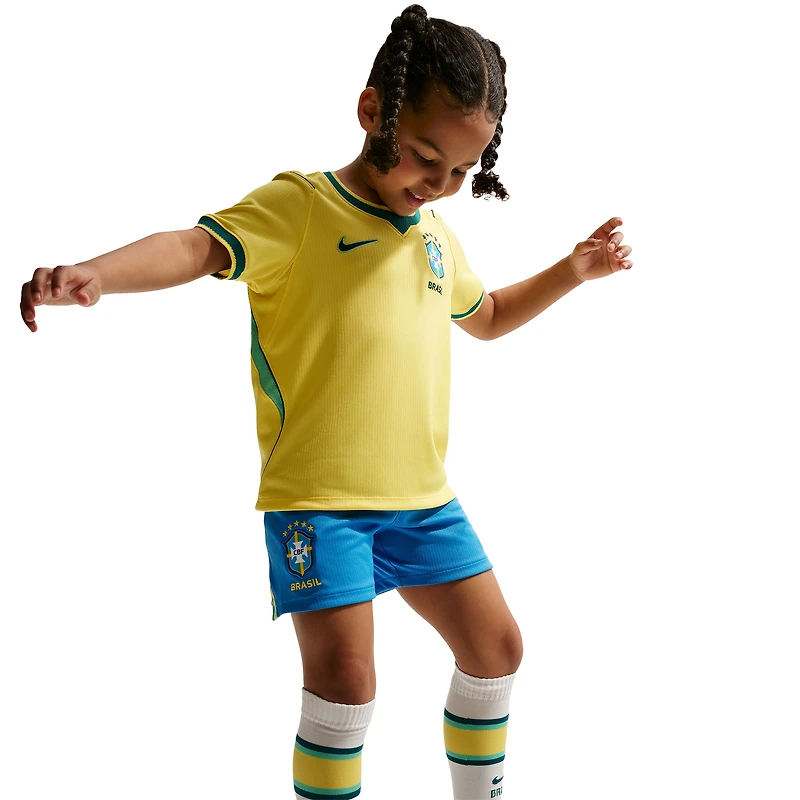 Nike Brasil Dri-Fit Stadium Home Kit  - Boys' Grade School
