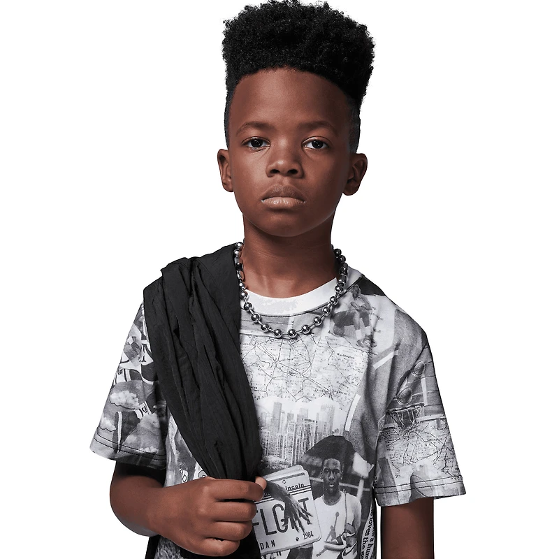 Jordan Brooklyn Collage AOP S/S T-Shirt  - Boys' Grade School