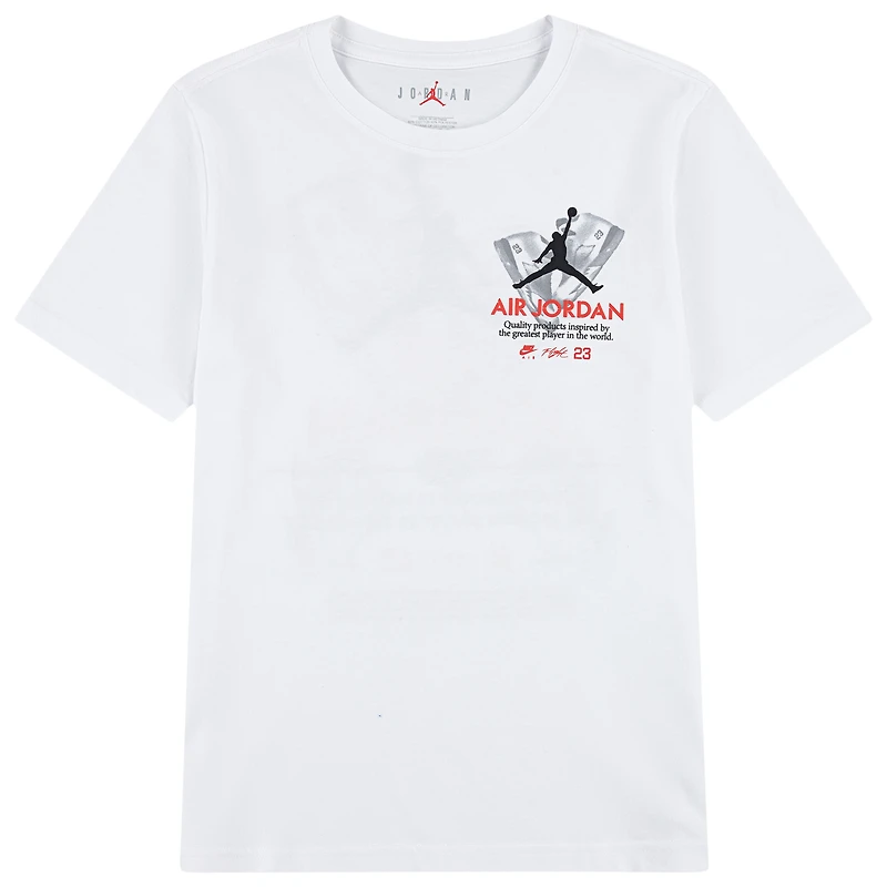 Jordan AJ5 Fire Red Tour Short Sleeve T-Shirt  - Boys' Grade School