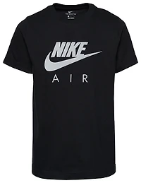 Nike Boys Air Logo T-Shirt - Boys' Grade School Silver/Black