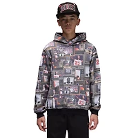 Jordan Brooklyn AOP Fleece Pullover Hoodie  - Boys' Grade School