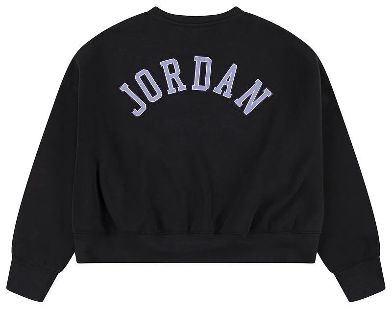Jordan Blue Jeans & Bling Fleece Crew  - Girls' Grade School