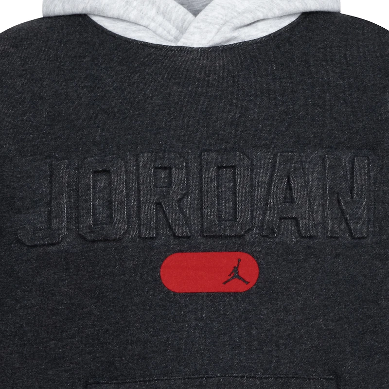 Jordan PE Heathered Pullover Hoodie  - Boys' Grade School