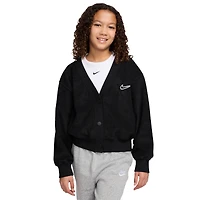 Nike NSW Fleece Long Sleeve Cozy Top  - Girls' Grade School