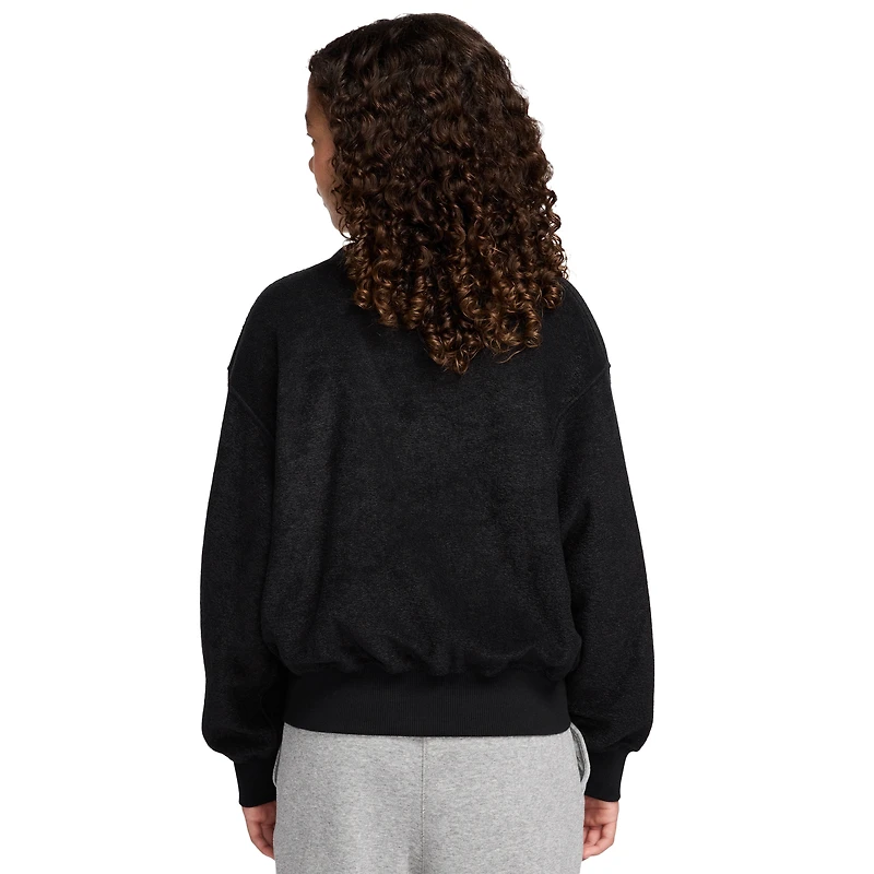 Nike NSW Fleece Long Sleeve Cozy Top  - Girls' Grade School