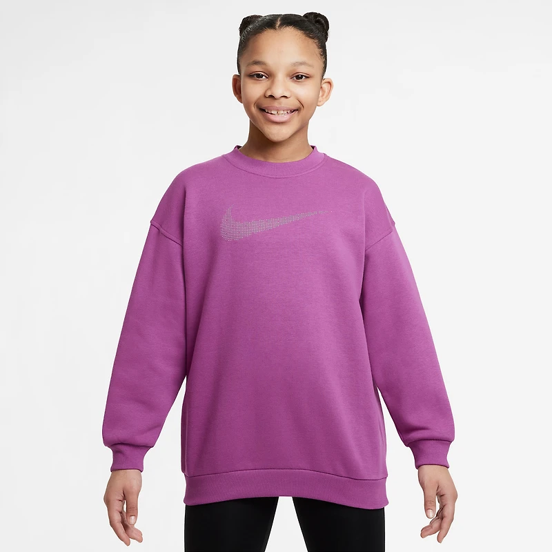 Nike Club Fleece OS Crew - Girls' Grade School