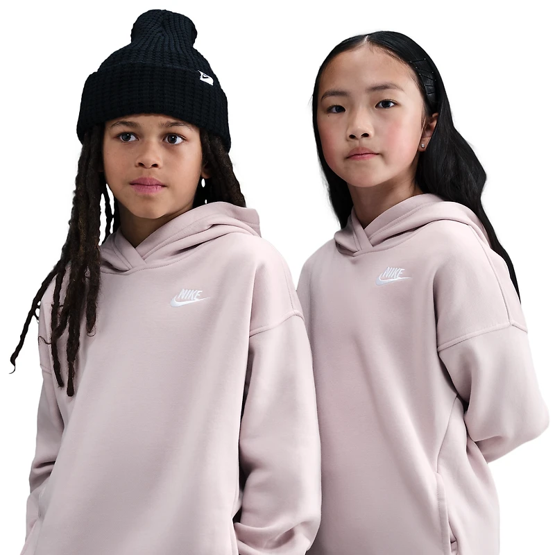 Nike NSW Club Fleece Oversized PO Hoodie - Girls' Grade School