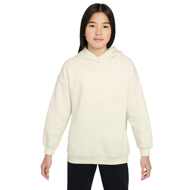 Nike NSW Club Fleece Oversized PO Hoodie  - Girls' Grade School