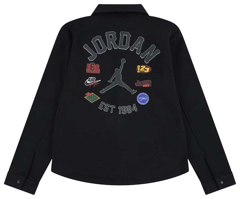 Jordan Court Of Legends Fleece Shacket  - Boys' Grade School