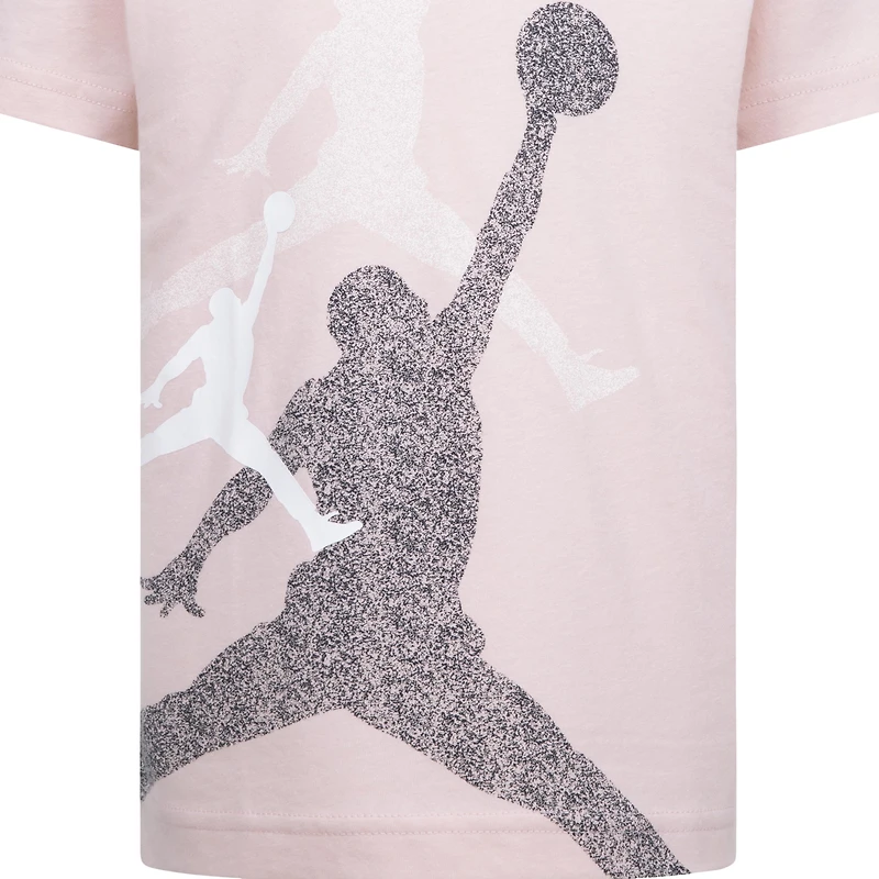 Jordan Boys Gradient Stacked Jumpman Short Sleeve T-Shirt - Boys' Preschool Pink/White
