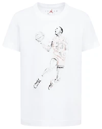 Jordan Boys Air Dots Short Sleeve T-Shirt - Boys' Preschool White/Red