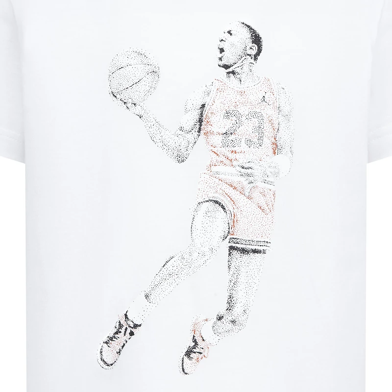 Jordan Boys Air Dots Short Sleeve T-Shirt - Boys' Preschool White/Red
