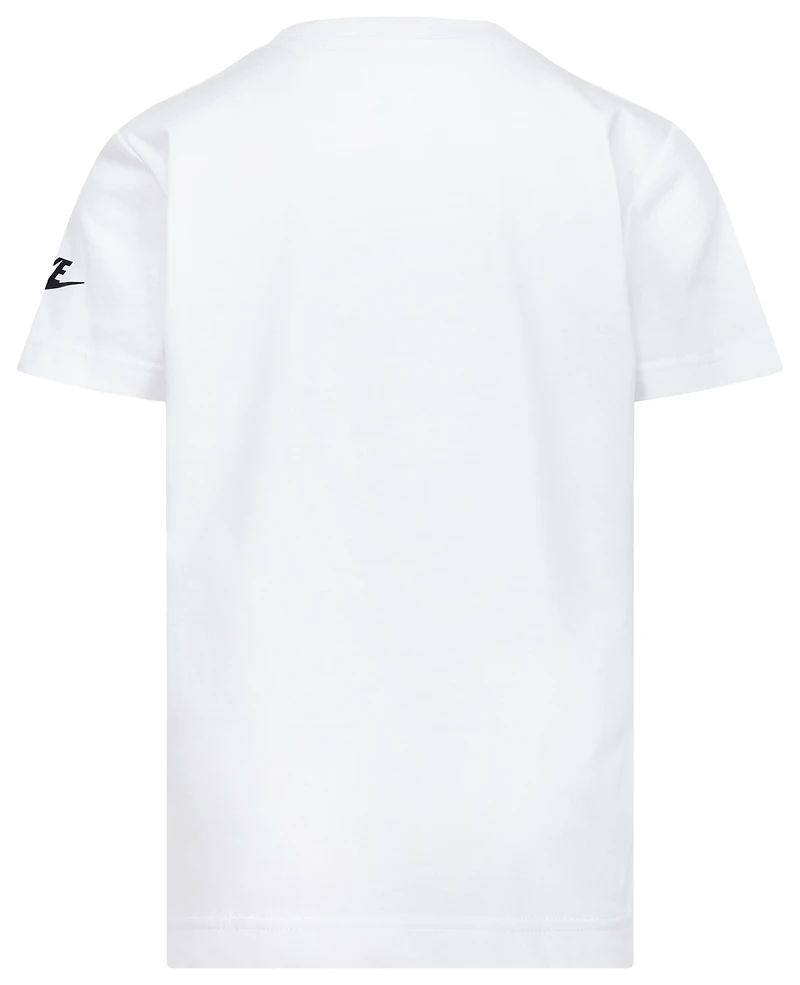 Nike Boys Futura Evergreen Short Sleeve T-Shirt - Boys' Preschool White/Black