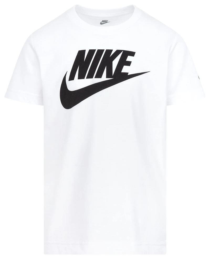 Nike Boys Futura Evergreen Short Sleeve T-Shirt - Boys' Preschool White/Black