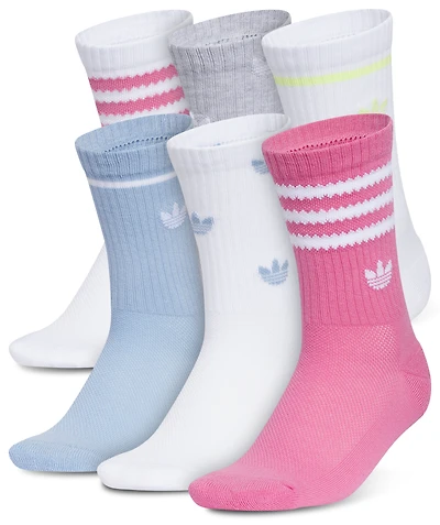 adidas Originals Remix 4.0 Crew Sock 6 Pack  - Girls' Grade School