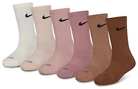 Nike Crew Socks 6 Pack  - Girls' Grade School