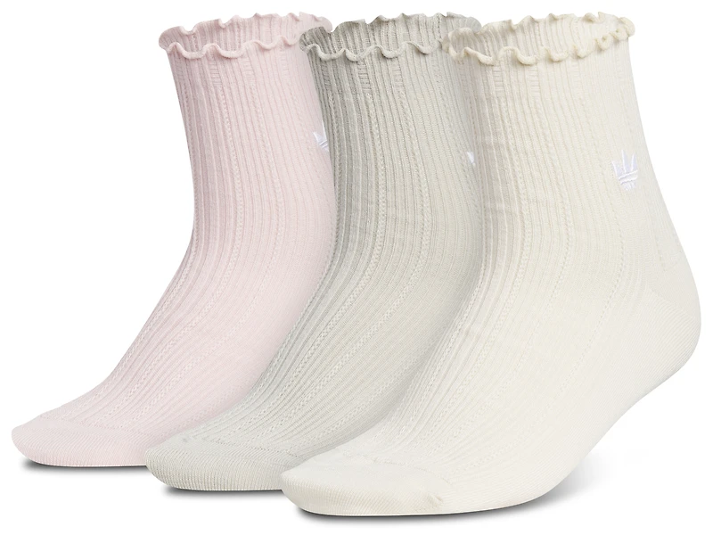 adidas Originals Ruffle Quarter Socks 3-Pack - Adult