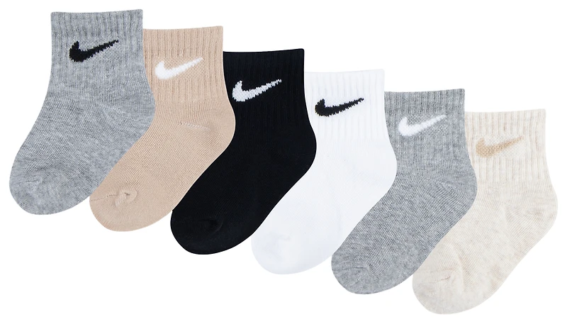 Nike Swoosh 6 Pack Ankle Sock  - Boys' Toddler