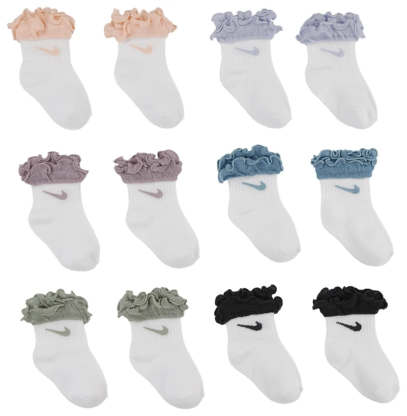 Nike 6 Pack Ruffle Socks  - Girls' Toddler