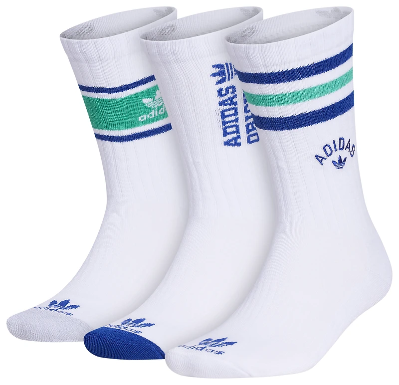 adidas Originals 3-Pack New Prep Crew Socks  - Men's