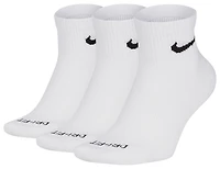 Nike 3 Pack Dri-FIT Plus Quarter Socks  - Men's