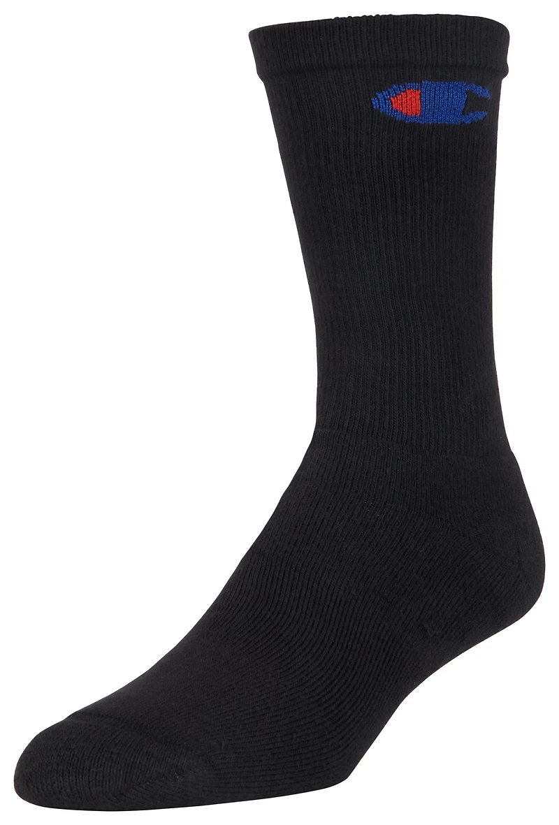 Champion 6 Pack Crew Socks  - Men's