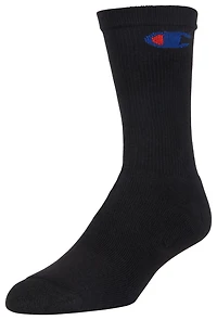 Champion 6 Pack Crew Socks  - Men's
