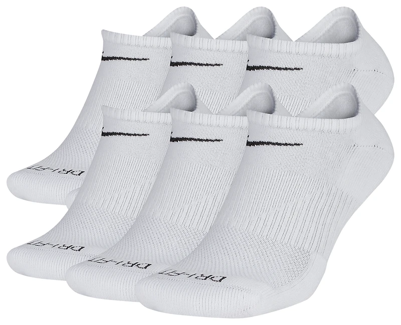Nike 6 Pack Dri-FIT Plus No Show Socks  - Men's