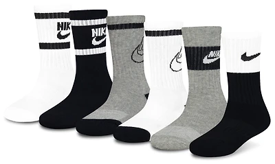 Nike Retro 6 Pack Crew Socks  - Boys' Preschool