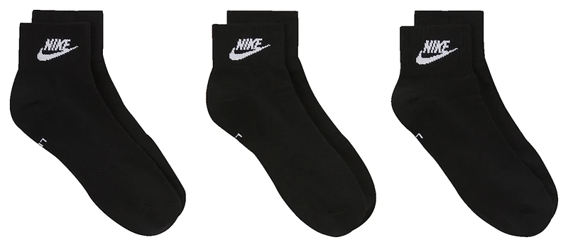 Nike 3 Pack Ankle Socks  - Men's